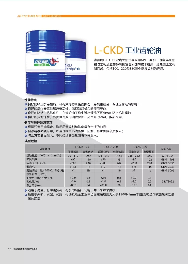L -CKD工业齿轮油